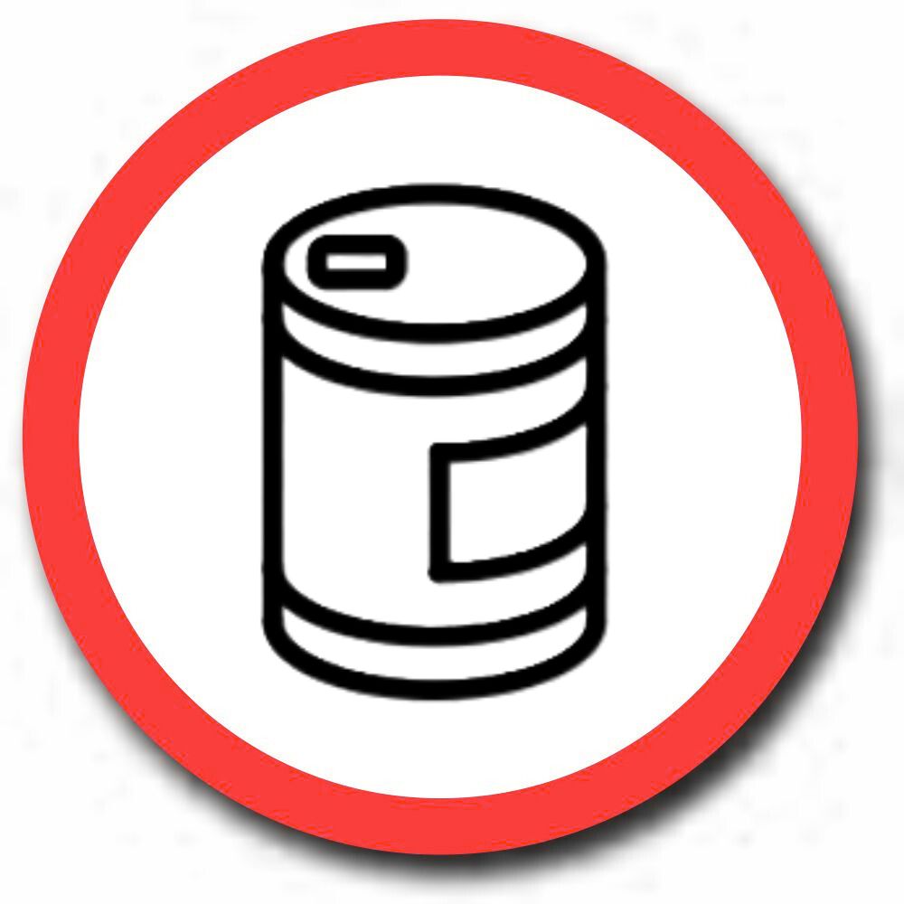 Keep tin closed after use icon