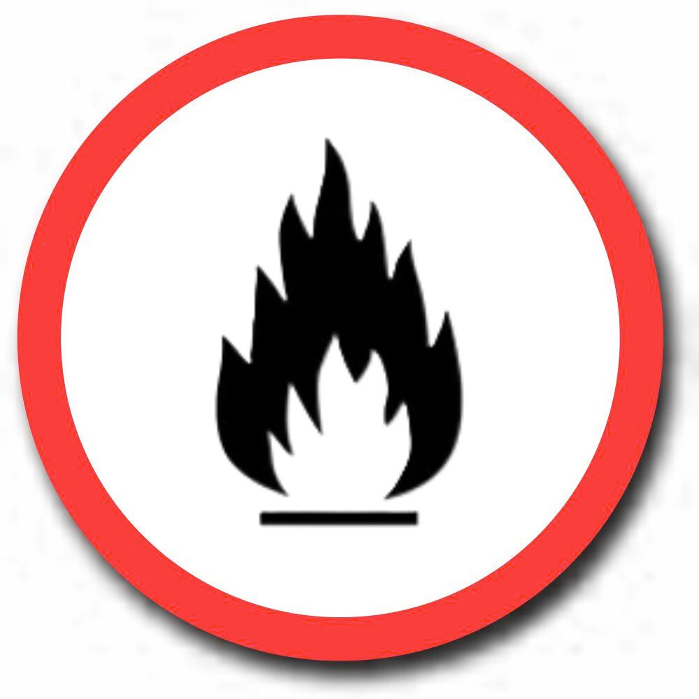 Highly inflammable, contains solvent icon